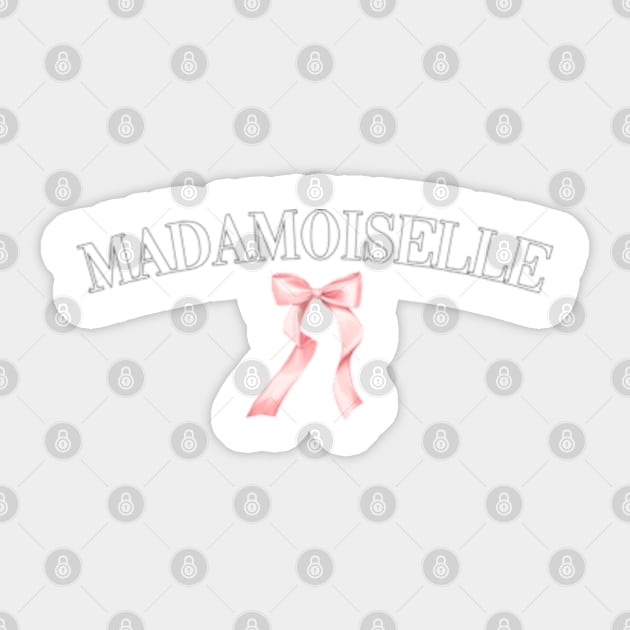 Coquette Madamoiselle Sticker by Cun-Tees!